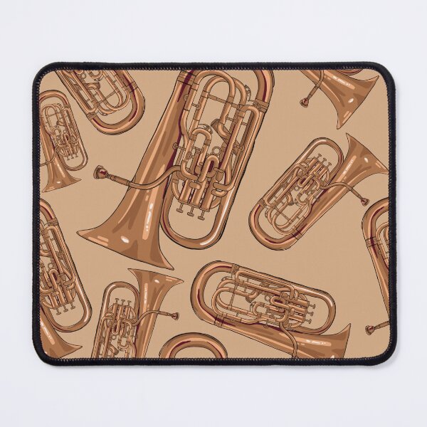 Item preview, Euphonium Musical Instrument Pattern Natural designed and sold by jasmijndeklerk.