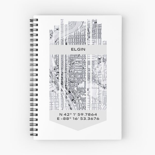 Item preview, AMERICA Elgin, IL - Latitude/Longitude designed and sold by ALLesROUNDER.