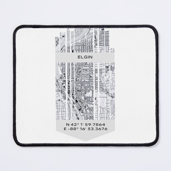 Item preview, AMERICA Elgin, IL - Latitude/Longitude designed and sold by ALLesROUNDER.