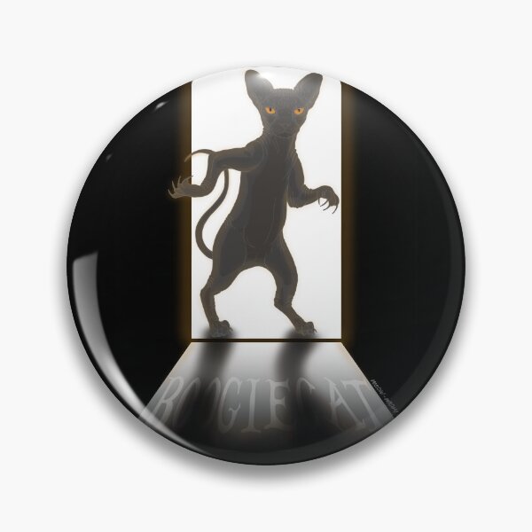 Item preview, Boogie Cat, the Evil Hair-raising Hairless Cat designed and sold by meow-mom.