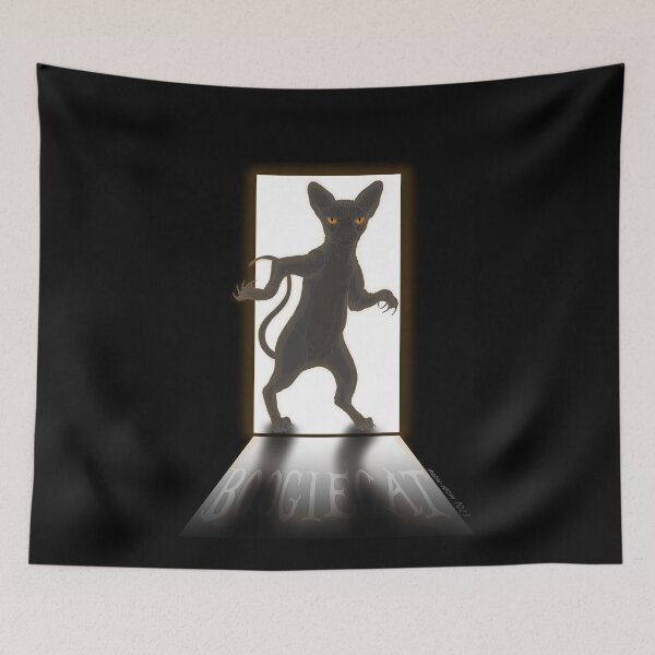 Item preview, Boogie Cat, the Evil Hair-raising Hairless Cat designed and sold by meow-mom.