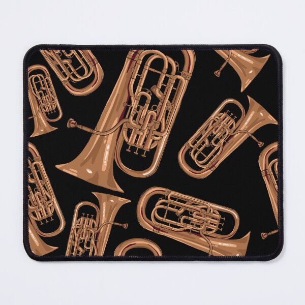 Item preview, Euphonium Musical Instrument Pattern Black designed and sold by jasmijndeklerk.