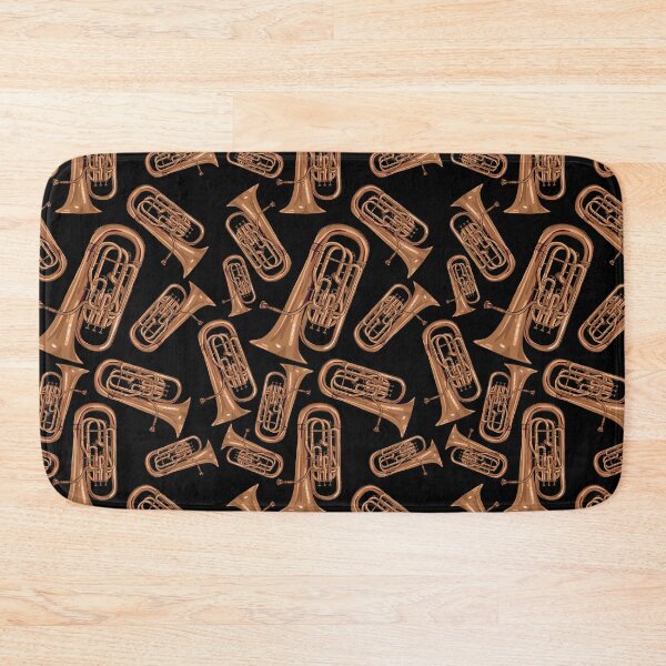 Item preview, Euphonium Musical Instrument Pattern Black designed and sold by jasmijndeklerk.