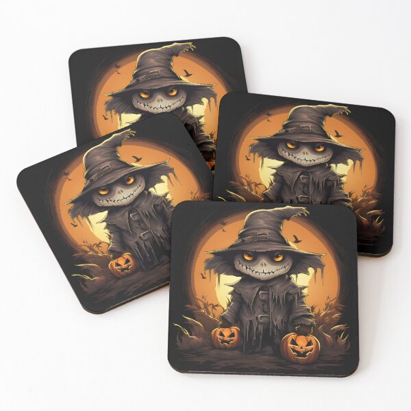 Item preview, Scary halloween scarecrow designed and sold by GediaPrints.