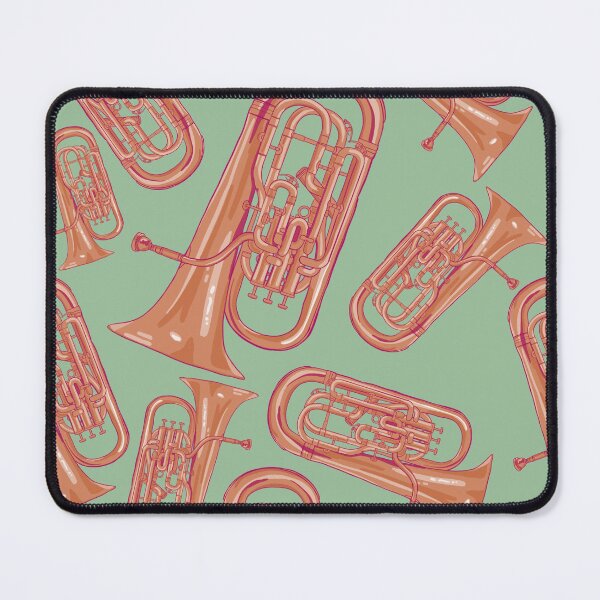 Item preview, Euphonium Musical Instrument Pattern Green designed and sold by jasmijndeklerk.
