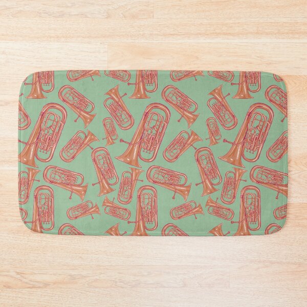 Item preview, Euphonium Musical Instrument Pattern Green designed and sold by jasmijndeklerk.
