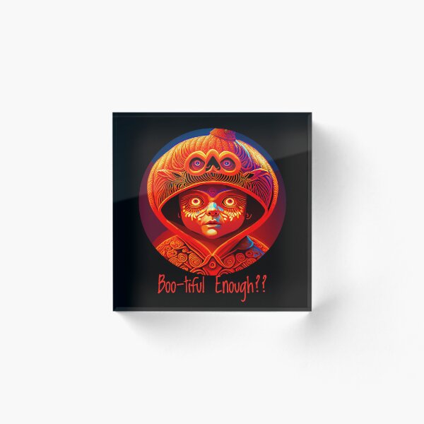 Artikelvorschau, Unheimliches Halloween-Kind im gruseligen Kürbiskostüm-Jack-o'-Laternen-Design entworfen und verkauft von SemARTDesign.