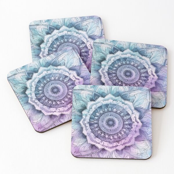 Item preview, Serene Watercolor Floral Mandala designed and sold by VeronicArt85.