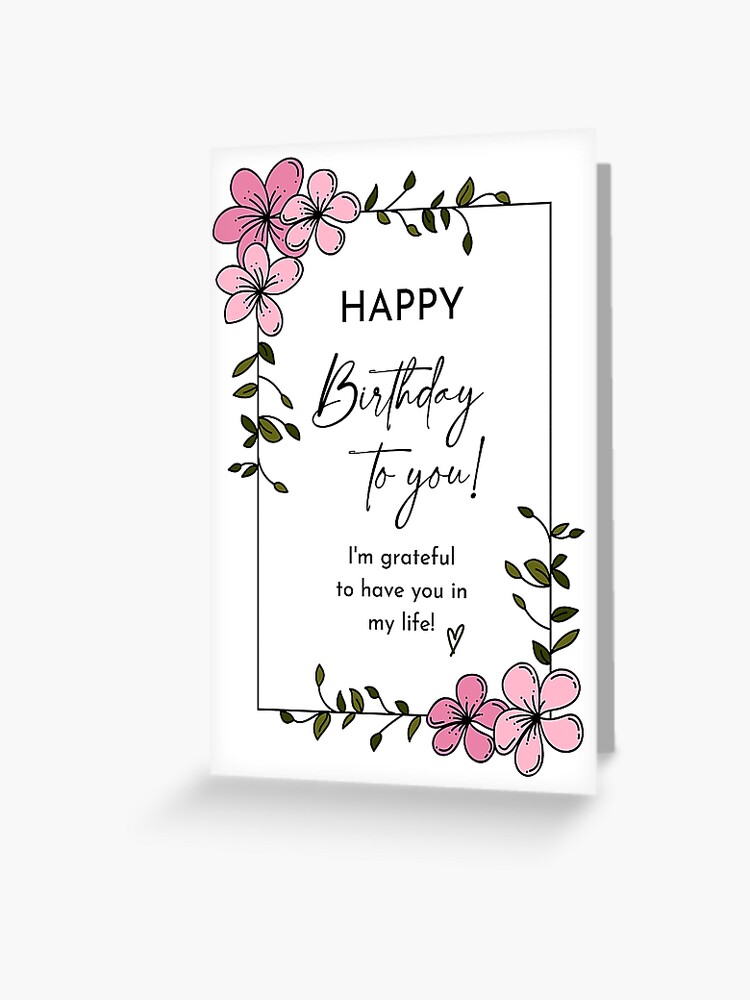 Happy Birthday!' Card