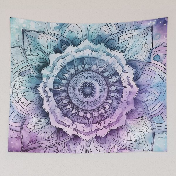 Item preview, Serene Watercolor Floral Mandala designed and sold by VeronicArt85.
