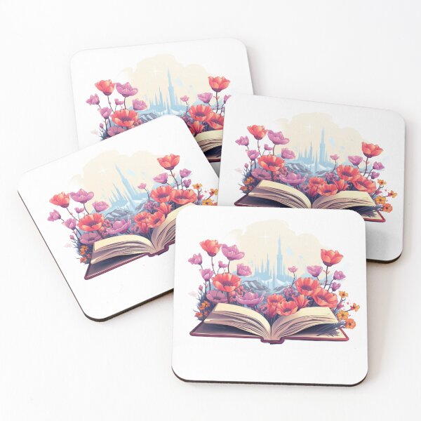 Item preview, Literary wonder of flowers coming out of a story designed and sold by liana campbell.