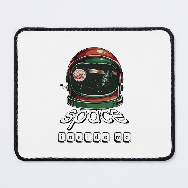 Item preview, Space Inside Me Sadness Unique Design Gift Ideas Evergreen Astronaut Helmet Space Theme designed and sold by 3dozecreations.
