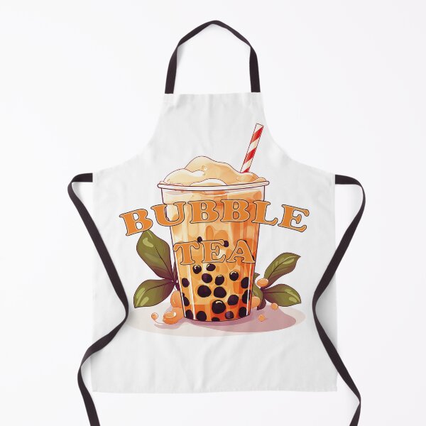 Item preview, BUBBLE TEA - boba tea - flowers, green leaf and boba designed and sold by Dahlann.