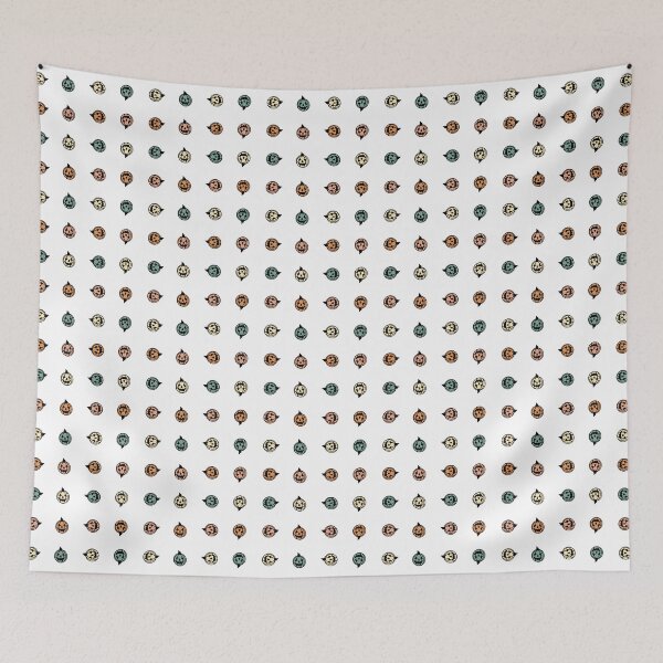 Item preview, Happy Jack O Lanterns Small Scale Multi Directional Pattern designed and sold by apcreatively.