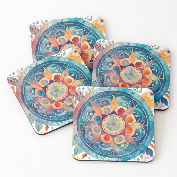 Item preview, Autumn Mandala watercolors designed and sold by VeronicArt85.