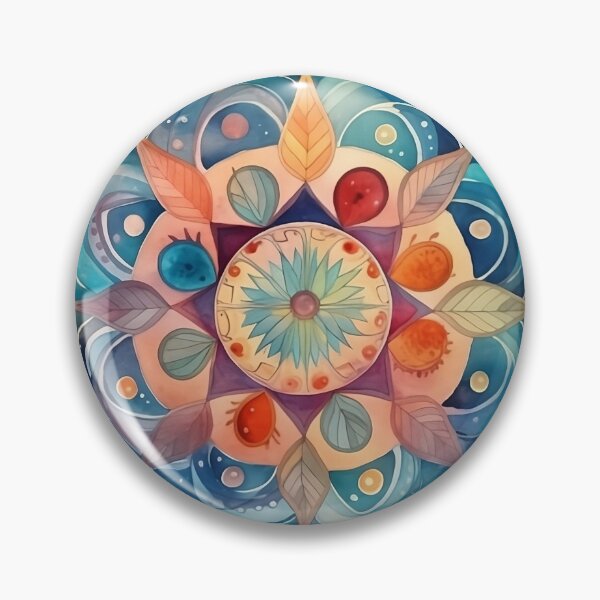 Item preview, Autumn Mandala watercolors designed and sold by VeronicArt85.