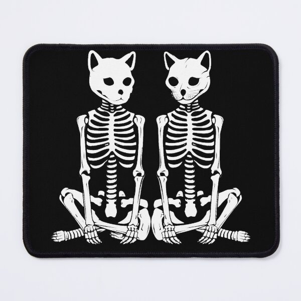 Item preview, Smiling skeleton cats designed and sold by PawelNature.