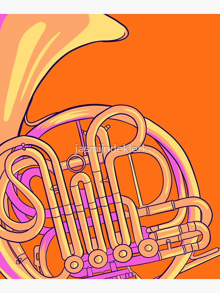 Thumbnail 5 von 5, Stofftasche, Waldhorn-Illustration designt und verkauft von jasmijndeklerk.