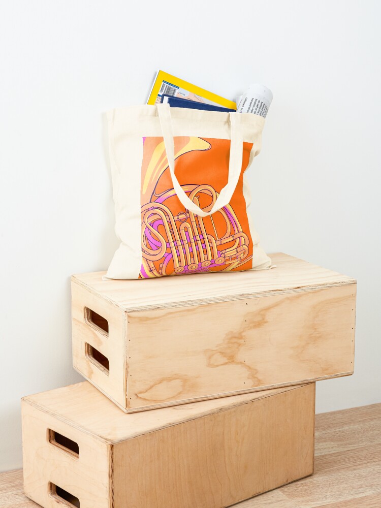 Thumbnail 4 von 5, Stofftasche, Waldhorn-Illustration designt und verkauft von jasmijndeklerk.
