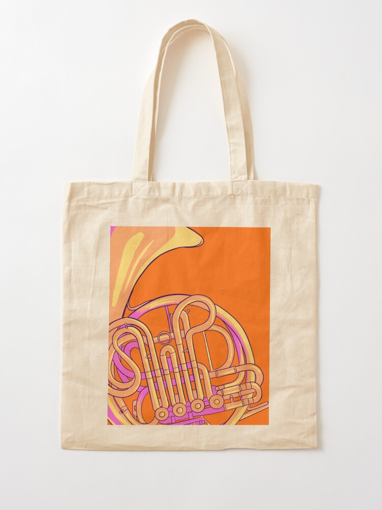 Thumbnail 2 von 5, Stofftasche, Waldhorn-Illustration designt und verkauft von jasmijndeklerk.