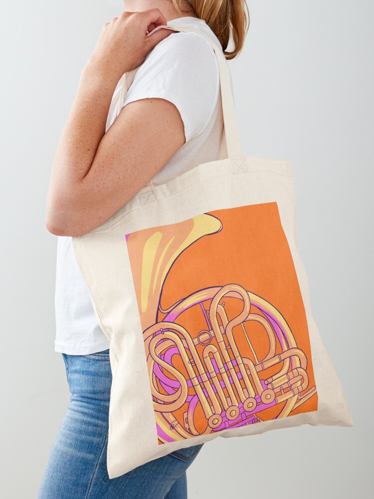Thumbnail 1 von 5, Stofftasche, Waldhorn-Illustration designt und verkauft von jasmijndeklerk.