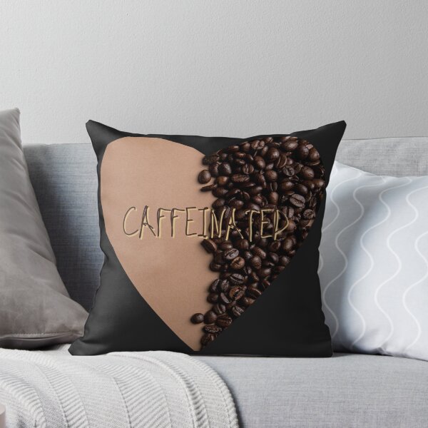 Item preview, Caffeinated - Love Coffee! Beans Heart designed and sold by Lindaco.