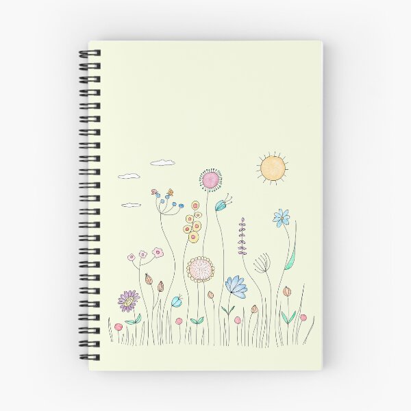 Aperçu de l'œuvre Jardin coloré avec fleurs peintes à la main - Version jaune créée et vendue par Origillus.