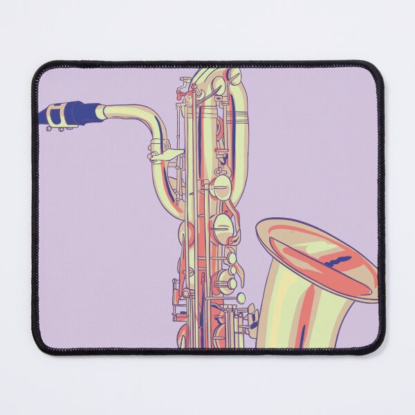 Item preview, Baritone Saxophone illustration designed and sold by jasmijndeklerk.