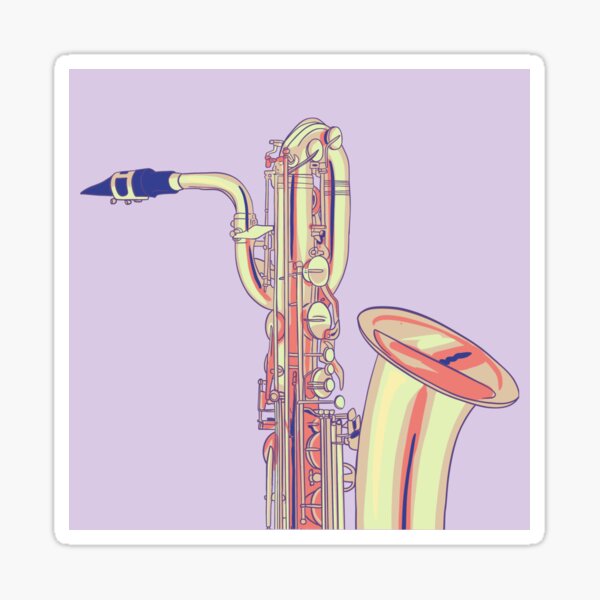 Saxophone Brass Music Musical Instrument Sax Vinyl Wall Sticker Decal