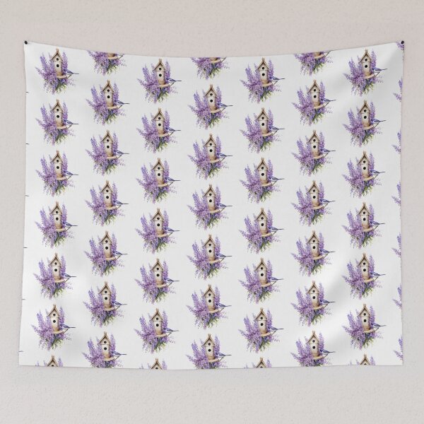 Item preview, Birdsong & Lavender Fields-Lavender designed and sold by whitebirchmerch.