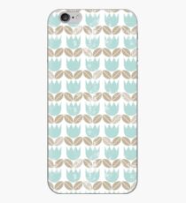 blue tulips in rows iPhone-Hülle & Cover