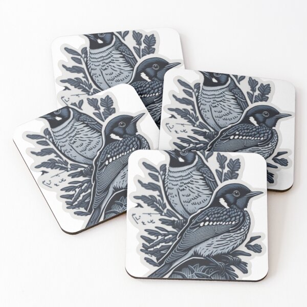 Item preview, Monochrome Birds of Brisbane Sticker designed and sold by SnapSticks.