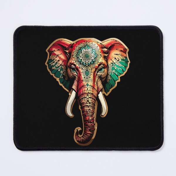 Item preview, Elephant Face with Reggae Colors  designed and sold by reggaeartgifts.