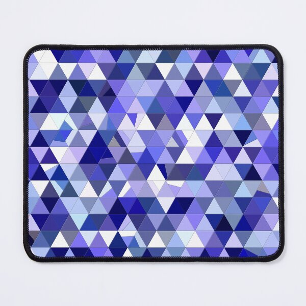 Item preview, Blue and White Abstract Imperfect Triangles Mosaic designed and sold by KaSaPo.
