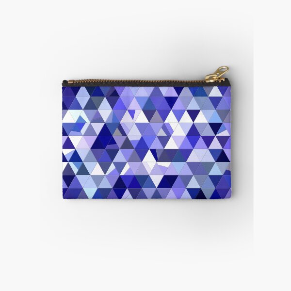 Item preview, Blue and White Abstract Imperfect Triangles Mosaic designed and sold by KaSaPo.