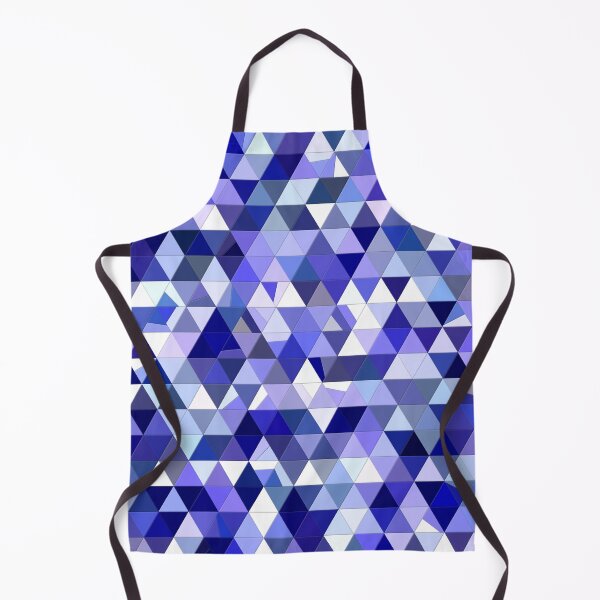 Item preview, Blue and White Abstract Imperfect Triangles Mosaic designed and sold by KaSaPo.