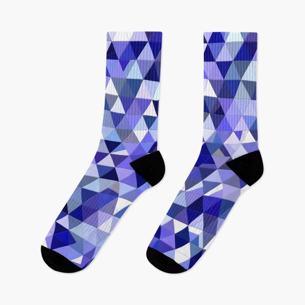 Item preview, Blue and White Abstract Imperfect Triangles Mosaic designed and sold by KaSaPo.