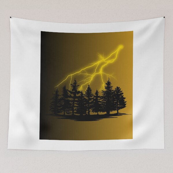Item preview, Trees with Lightning designed and sold by sr-arts69.