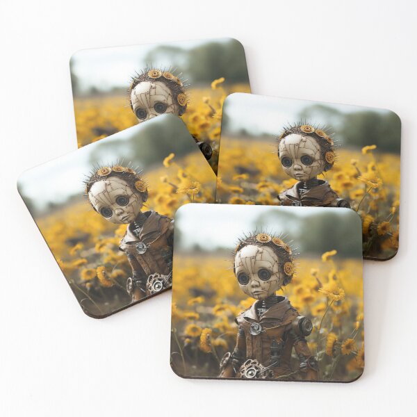 Item preview, Sad Child Doll in Field of Wild-Flowers designed and sold by Peter LOPEZ.