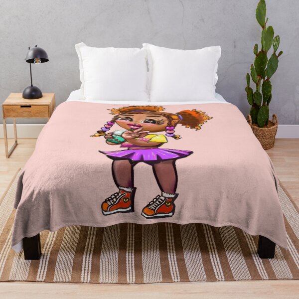 Item preview, Boba and Peace, African American, Black cartoon, anime, game character girl designed and sold by Artonmytee.