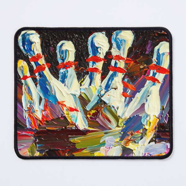 Item preview, Abstract Colored Oil Painting of a Bowling Strike designed and sold by MindenBrings.