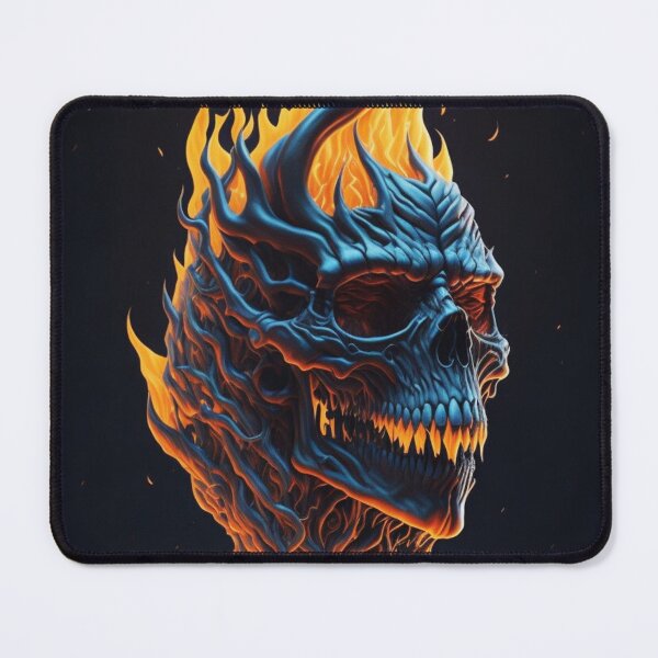 Item preview, Inferno's Grin: Scary Flaming Skull Collection - Halloween 2023 October designed and sold by Badowolf.