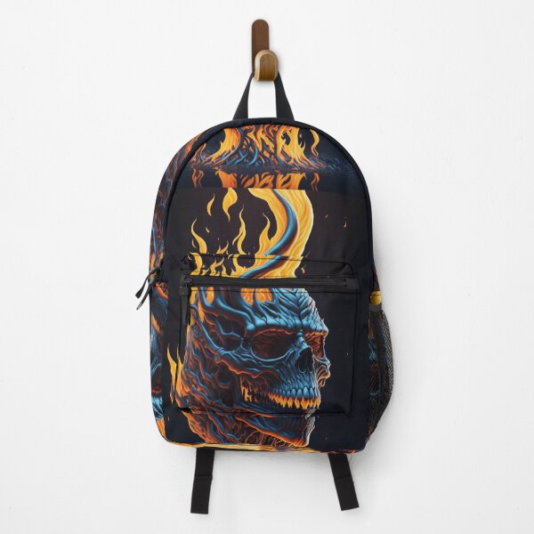 Item preview, Inferno's Grin: Scary Flaming Skull Collection - Halloween 2023 October designed and sold by Badowolf.