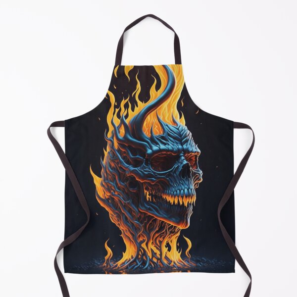 Item preview, Inferno's Grin: Scary Flaming Skull Collection - Halloween 2023 October designed and sold by Badowolf.