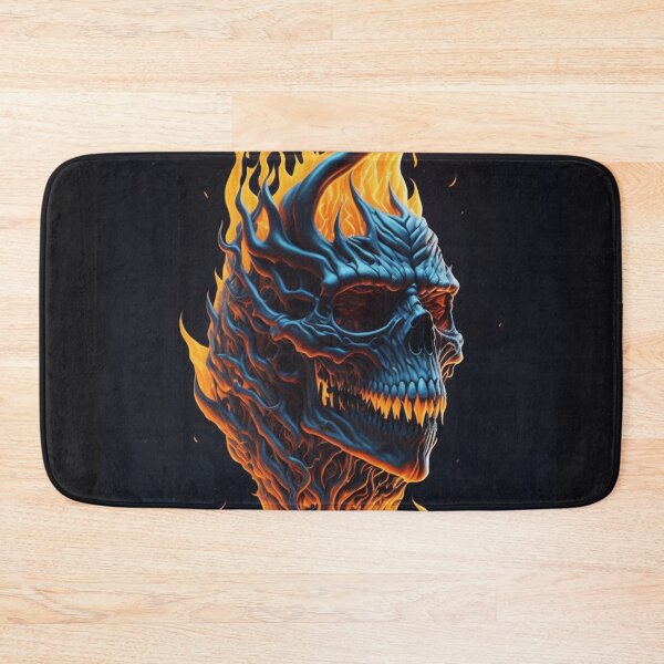 Item preview, Inferno's Grin: Scary Flaming Skull Collection - Halloween 2023 October designed and sold by Badowolf.