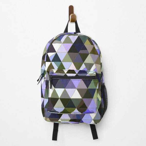 Item preview, Brown, Blue, Black and White Abstract Imperfect Triangles Mosaic designed and sold by KaSaPo.
