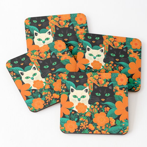 Item preview, Flowers and Cats designed and sold by artedamensagem.