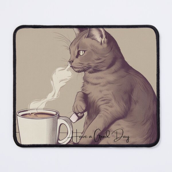 Item preview, Coffee Addicted Cat designed and sold by CanArtVision.