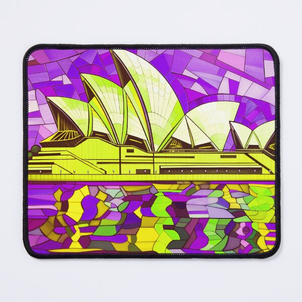 Item preview, The Sydney Opera House, Australia, Violet, AI Generated Art - A Distinctive Masterpiece of 20th Century Architecture  designed and sold by studioSharonKay.
