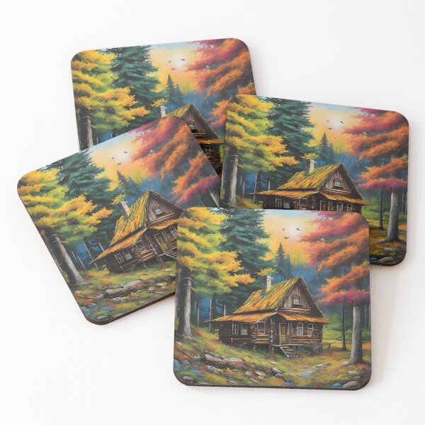 Item preview, Old Rustic Cabin In The Forest designed and sold by ArtsyWishesShop.